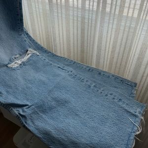 Zara Distressed Wide Bottom Jeans